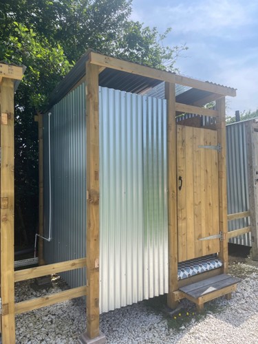 Glamping camping shower - glamping,
